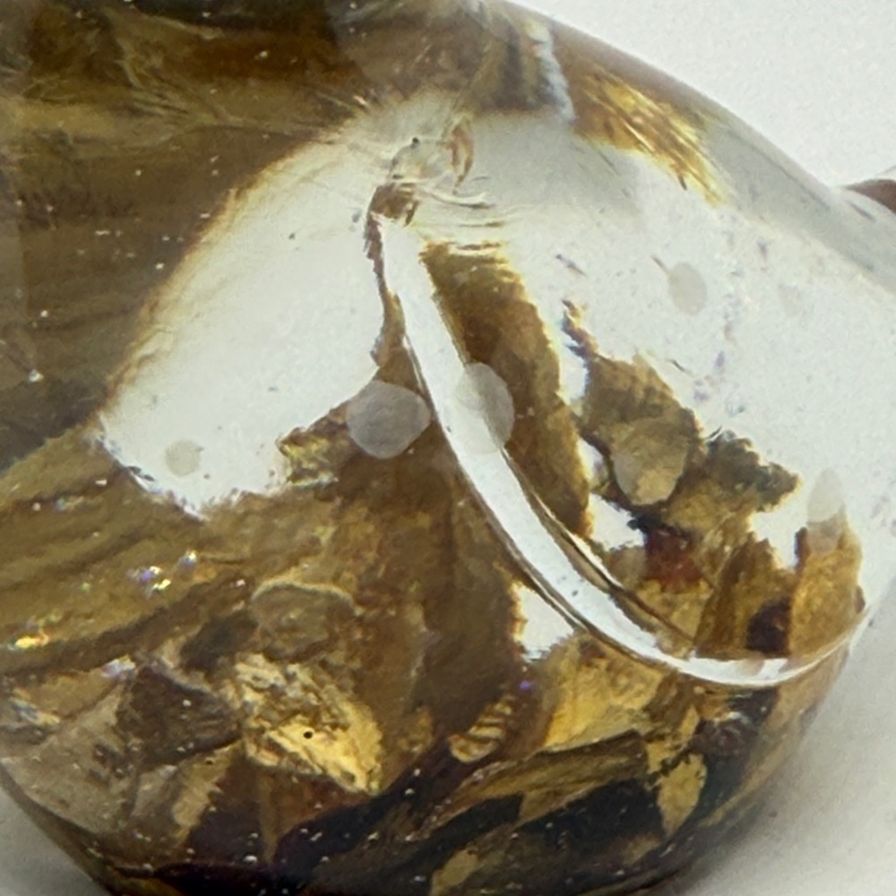 Unique Resin Elegant Bird Figurine - Brown and Clear - Picture 2 of 12